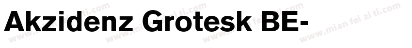 Akzidenz Grotesk BE字体转换